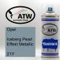 Preview: Opel, Iceberg Pearl Effekt Metallic, 21Y: 400ml Sprühdose, von ATW Autoteile West.